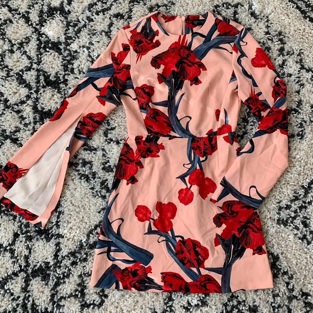 Topshop Floral Mini Dress
